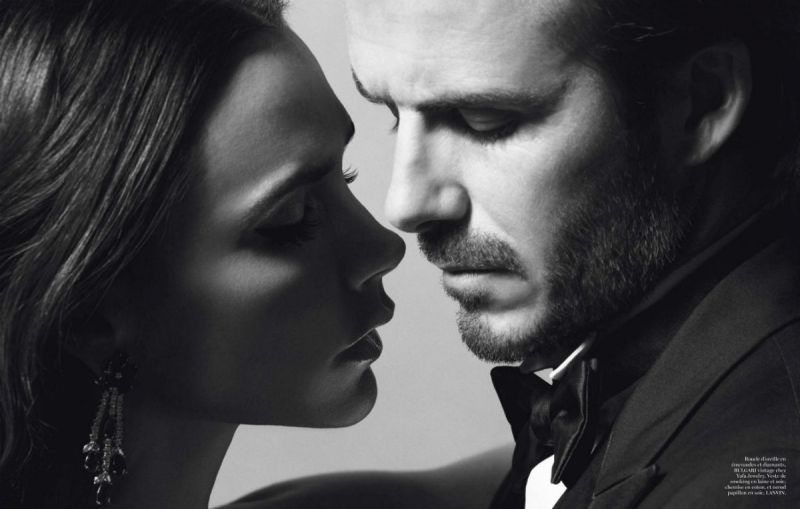     (Victoria and David Beckham)   Vogue